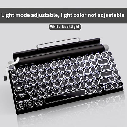 Adventurers Typewriter Style Retro Mechanical Keyboard, 83 Key Bluetooth 5.0 - Image 6