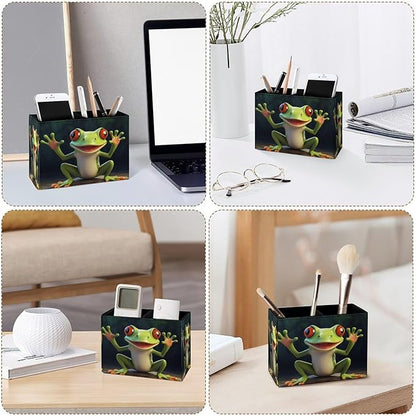 Famame Green Frog Open Hand Pencil Holder - Image 3