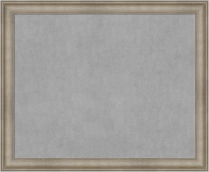 Amanti Art Silver Framed Magnetic Board 37x45 X-Large Vision Board by AmantiArt