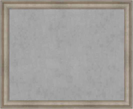 Amanti Art Silver Framed Magnetic Board 37x45 X-Large Vision Board by AmantiArt