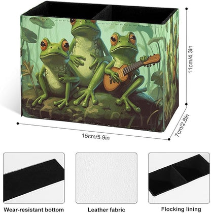 Famame Cute Funny Frog Music Team Pencil Holder - Image 4