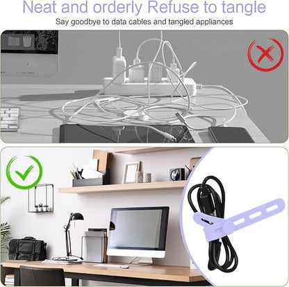 Donruby 24Pcs Silicone Cable Ties - Image 7