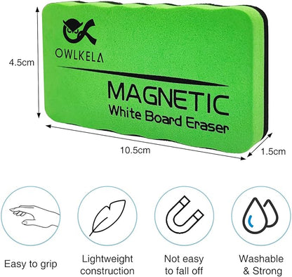 OWLKELA 24 Pack Dry Erase Erasers, Magnetic Whiteboard Eraser - Image 2