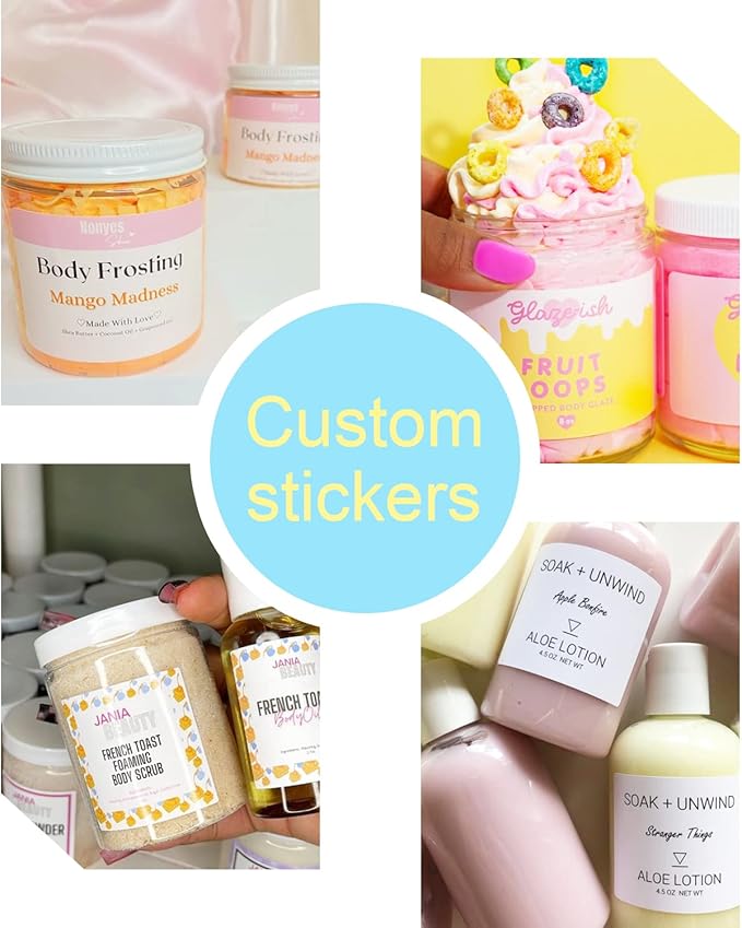 Custom 100-500 Stickers with Logo, Text & Business Logo. Oval, 1.5x1 Inch Labels - Image 4