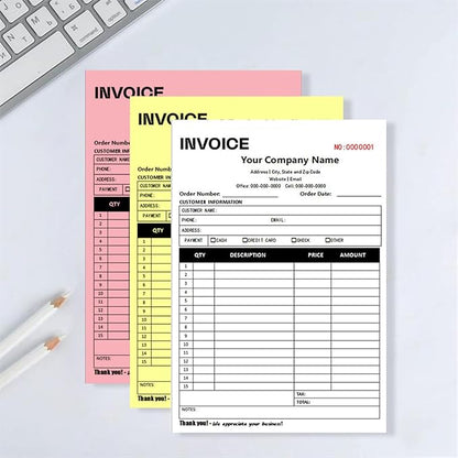 Custom Invoice Book in 3-Part /2-Part Receipt Book - Image 5