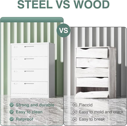 Letaya 4 Drawer File Cabinet - Image 7