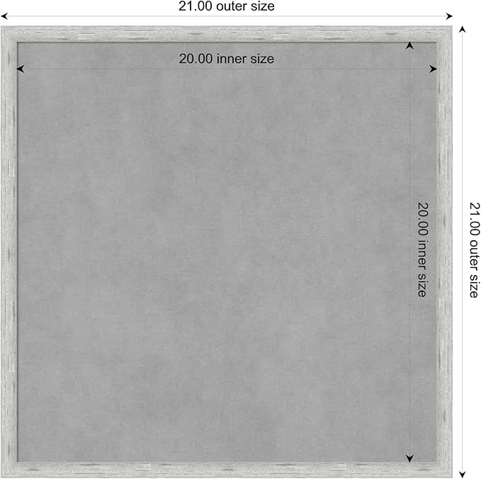 Amanti Art Silver Framed Magnetic Board 21x21 Medium Vision Board - Image 3