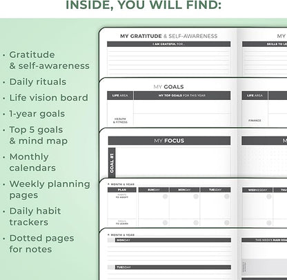 Clever Fox Planner Large – Undated Weekly & Monthly Planner - Image 5