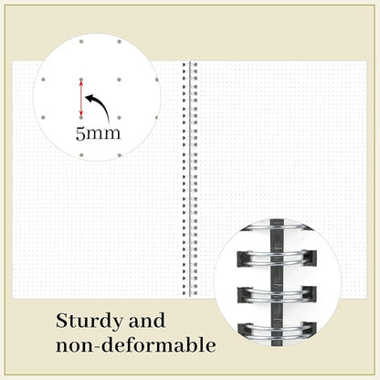 BESARME 80 Sheets A4 Dot Grid Spiral Notebook - Image 4