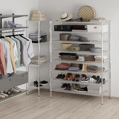 Regal Altair 24" Deep x 54" Wide x 74" Height Wire Shelving Kit | 8-Tier | NSF - Image 5