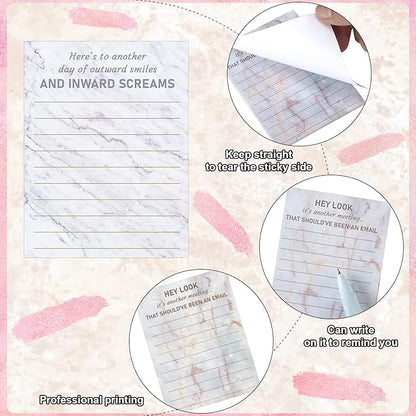 Funny Notepads with Sayings Sticky Funny Office Supplies to Do List Sarcastic - Image 3