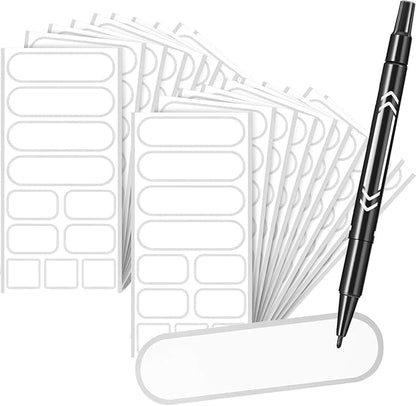 264 Pieces Removable Food Labels Stickers Waterproof Kitchen Labels by Outus