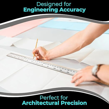 NOKKO Metal Ruler 18 Inch - Image 8