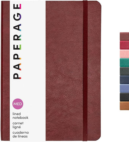 PAPERAGE Softcover Lined Journal Notebook, 160 Pages, Medium College Ruled by PAPERAGE