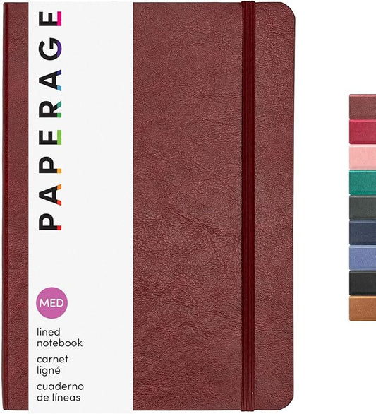 PAPERAGE Softcover Lined Journal Notebook, 160 Pages, Medium College Ruled by PAPERAGE