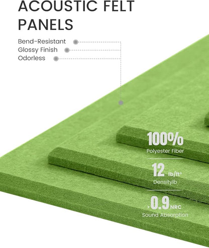 Fluxynara Large Felt Bulletin Board 36" x 24"Cork Board Alternative-6 Pack - Image 4