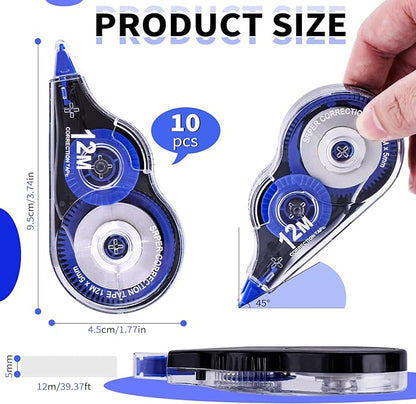Correction Tape, 10 Pack Correction Tape Easy To Use Applicator - Image 2