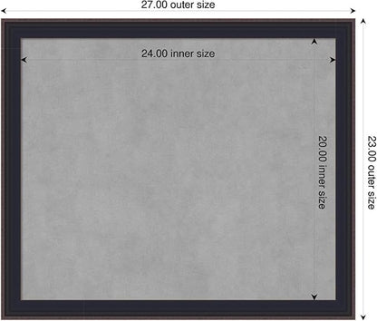 Amanti Art Black Framed Magnetic Board 23x27 Medium Vision Board - Image 2