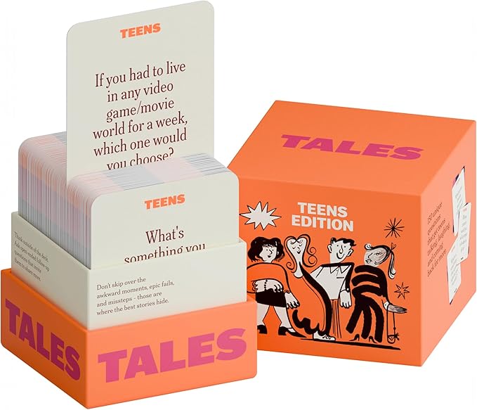 TALES Conversation Cards, Teens Edition 150 Count, Fun Family Games by TALES