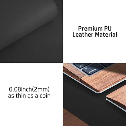 Aothia Leather Desk Pad Protector, Mouse Pad, Office Desk Mat, Non-Slip PU - Image 8