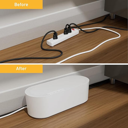 D-Line Cable Management Box, Power Strip Holder, Floor Outlet Hider, Desk Cord - Image 6