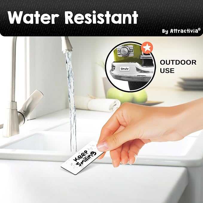Attractivia Dry Erase Magnetic Labels 2.8 x 1.2 in, Dry Erase Magnets, - Image 7
