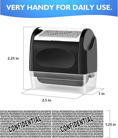 Identity Theft Protection Roller Stamp, 1 Refill Ink - Image 7