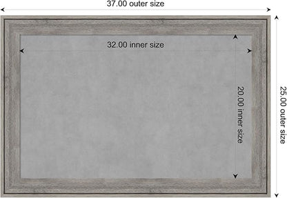 Amanti Art Grey Framed Magnetic Board 25x37 Large Vision Board - Image 4