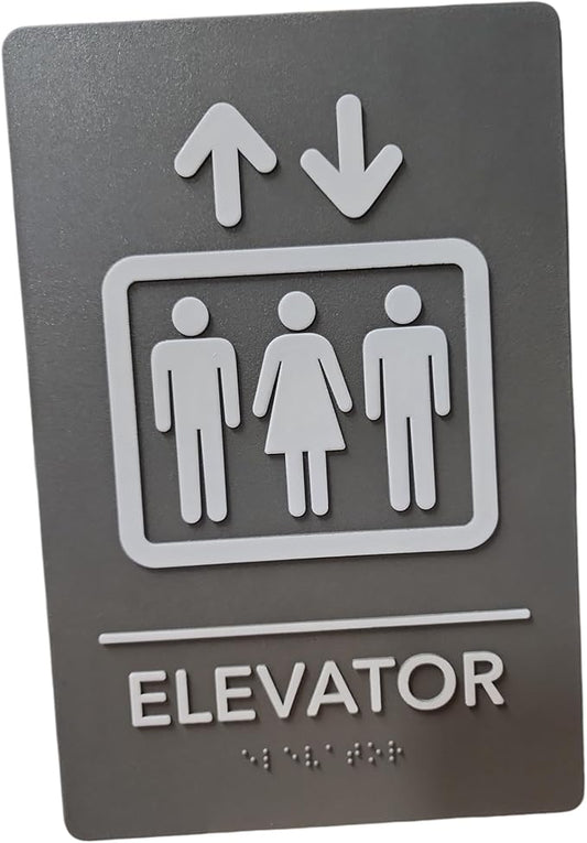 USA Made - Men's and Women's Restroom Signs ADA-Compliant Bathroom Door Signs by RockRidge
