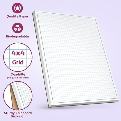 Graph Paper Pad for Blueprint Drawings, Engineering Drawing, and Planning - Image 3