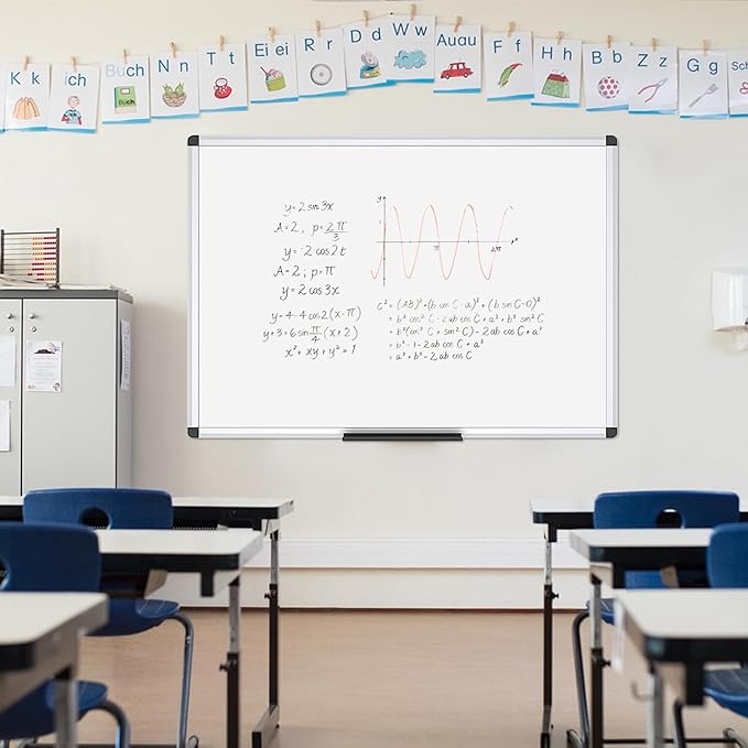VIZ-PRO Magnetic Whiteboard/Dry Erase Board, 48 X 36 Inches - Image 7