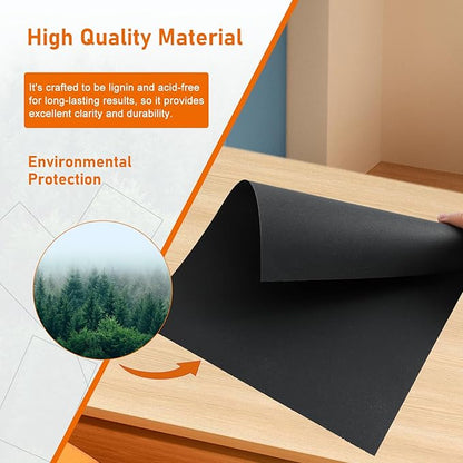 Guakicae 60 Sheets Black Cardstock 5 x 7 Heavyweight Paper, 300gsm/110lb - Image 4