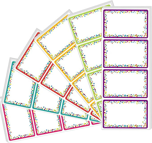 Yeachlaing 240 Pieces Decorative Colorful Name Tags by Yeachlaing