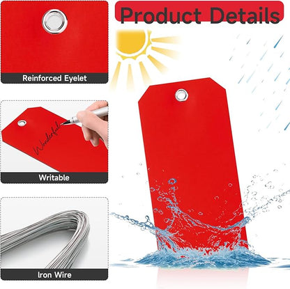 500 Plastic Shipping Tags with Wire - Image 3