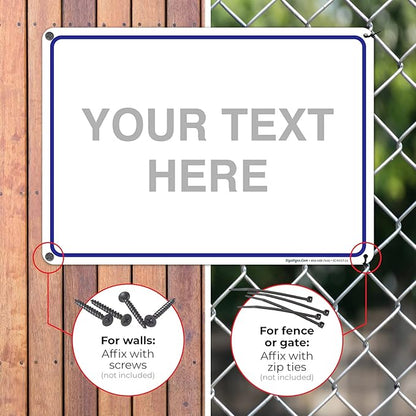 Custom Sign, Personalized Metal Signs, Customize - Image 4
