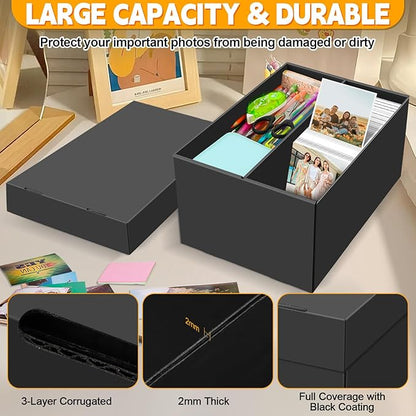 REAQUE 4 Pack Photo Storage Boxes - Image 5