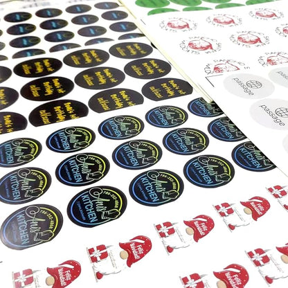 Custom 100-500 Stickers with Logo, Text & Business Logo. Oval, 1.5x1 Inch Labels - Image 3
