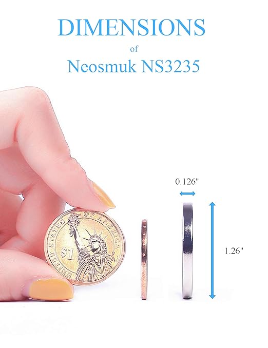 Neosmuk Super Strong Neodymium Magnets, Heavy Duty, Industrial Grade, 10 Pack - Image 5
