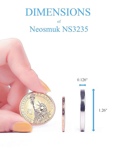 Neosmuk Super Strong Neodymium Magnets, Heavy Duty, Industrial Grade, 10 Pack - Image 5