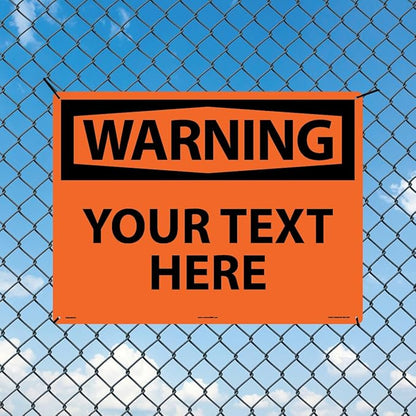 Custom OSHA Style Warning Sign 18" x 24" Aluminum Sign, Customizable "Your Text - Image 3