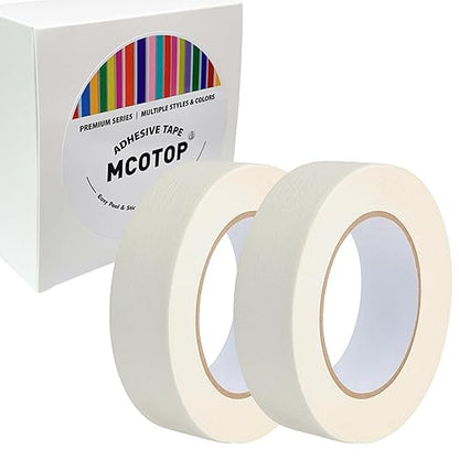 MCOTOP Wide Masking Tape, 330FT Total, Strong Adhesive, by MCOTOP