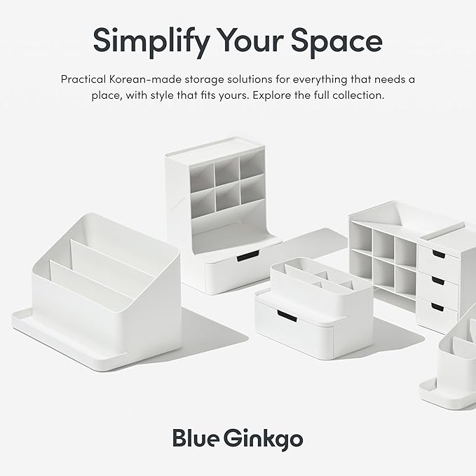 BLUE GINKGO Desk Tray – Korean-Made Organizer - Image 6