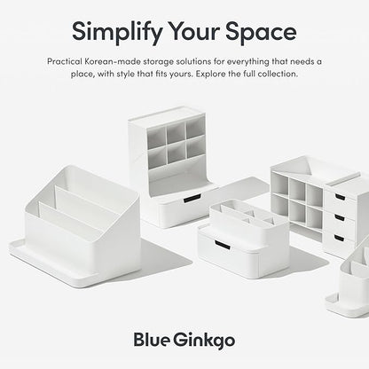 BLUE GINKGO Desk Holder – Korean-Made Office Organizer - Image 6