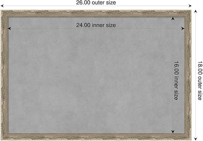 Amanti Art Silver Framed Magnetic Board 18x26 Medium Vision Board - Image 2
