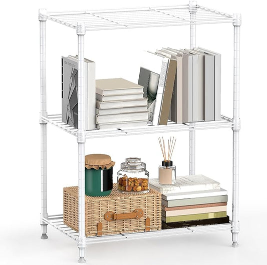 M MZG 450 lbs Wire Storage Shelving 3-Tier Utility Shelving Unit Steel by MEIGAOPLASTICANDMETALHKCOLIMITED