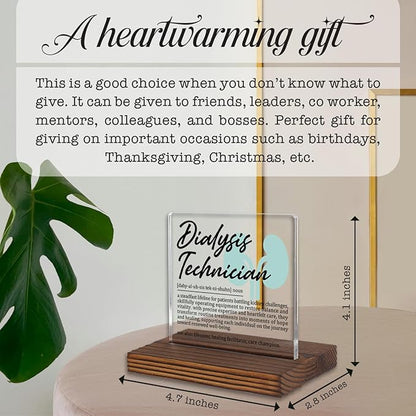 Dialysis Technician Gifts, Thank You Appreciation Plaque - Image 4