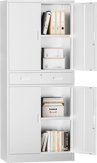 TaskStorz Metal Storage with 1 Drawer, Steel Storage File Cabinet by TaskStorz