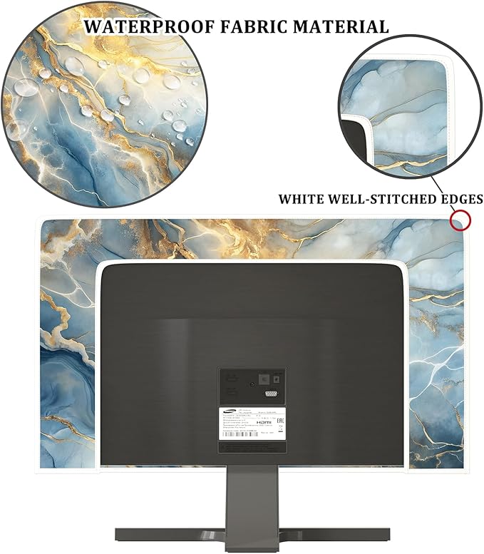 Baocicco Gold Blue Waterproof Screen TV Cover 50, 52 Inch Modern Full Body - Image 3