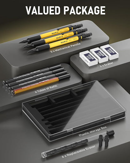 Nicpro 3 PCS 1.3 mm Mechanical Pencil Set - Image 5