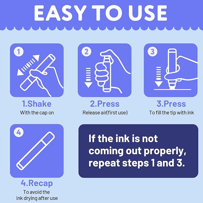 TFIVE Blue Liquid Chalk Markers - Image 7